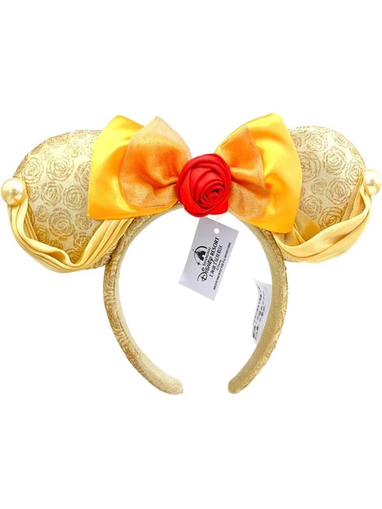 Disney Accessories - Disney Parks Belle Headband Beauty & the Beast Minnie Mickey Mouse Ear Bow NWT